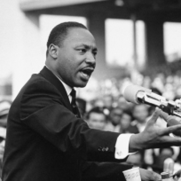 Rev. Dr. Martin Luther King Jr. speaking. (Photo by Julian Wasser//Time Life Pictures/Getty Images)